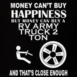 Money Cant Buy A Praga RV ARMY TRUCK 2 TON Funny Dark Shirt