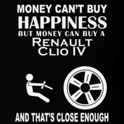 Money Cant Buy A Renault Clio IV Funny Dark Shirt