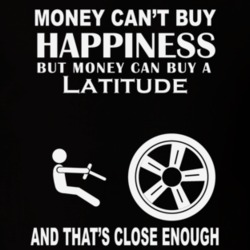 Money Cant Buy A Renault Latitude Funny Dark Shirt