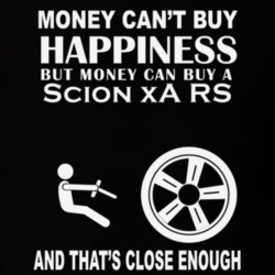 Money Cant Buy A Scion xA RS Funny Dark Shirt