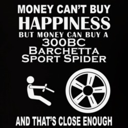Money Cant Buy A Siata 300BC Barchetta Sport Spider Funny Dark Shirt