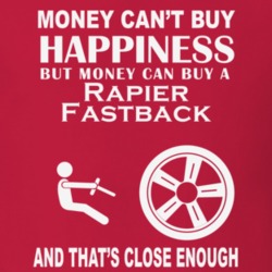 Money Cant Buy A Sunbeam Rapier Fastback Funny Dark Shirt