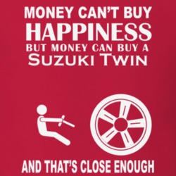 Money Cant Buy A Suzuki Twin Funny Dark Shirt