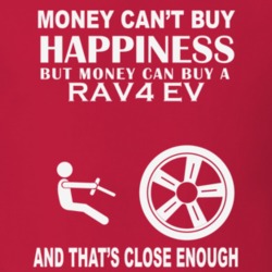 Money Cant Buy A Toyota RAV4 EV Funny Dark Shirt