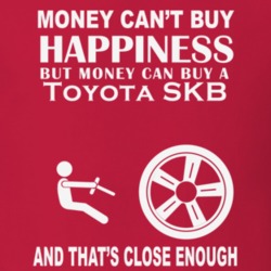 Money Cant Buy A Toyota SKB Funny Dark Shirt