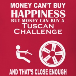 Money Cant Buy A TVR Tuscan Challenge Funny Dark Shirt