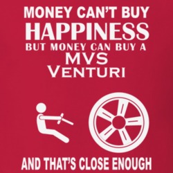Money Cant Buy A Venturi MVS Venturi Funny Dark Shirt