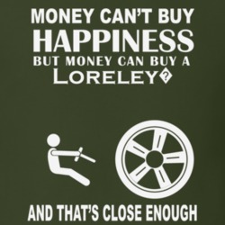 Money Cant Buy A Volkswagen Loreley? Funny Dark Shirt