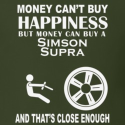 Money Cant Buy A Volkswagen Simson Supra Funny Dark Shirt
