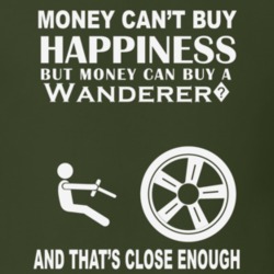 Money Cant Buy A Volkswagen Wanderer? Funny Dark Shirt
