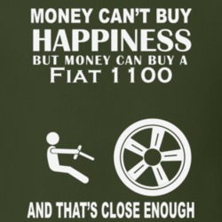Money Cant Buy A Fiat 1100 Funny Dark Shirt