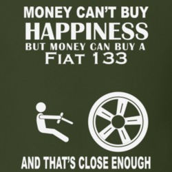 Money Cant Buy A Fiat 133 Funny Dark Shirt
