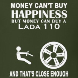 Money Cant Buy A Lada 110 Funny Dark Shirt