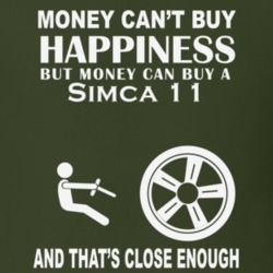 Money Cant Buy A Simca 11 Funny Dark Shirt