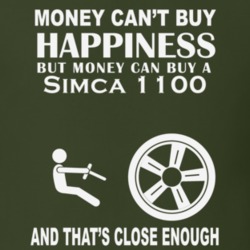 Money Cant Buy A Simca 1100 Funny Dark Shirt