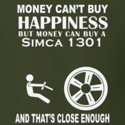 Money Cant Buy A Simca 1301 Funny Dark Shirt