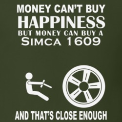Money Cant Buy A Simca 1609 Funny Dark Shirt