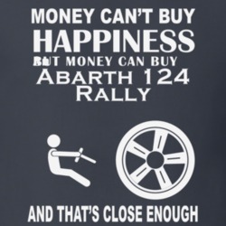 Money Cant Buy An Abarth 124 Rally Funny Dark Shirt