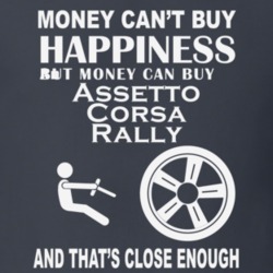 Money Cant Buy An Abarth Assetto Corsa Rally Funny Dark Shirt