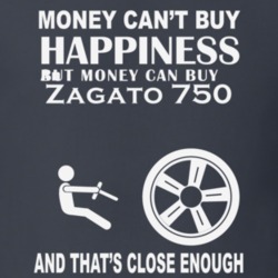 Money Cant Buy An Abarth Zagato 750 Funny Dark Shirt