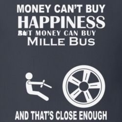 Money Cant Buy An Alfa Romeo Mille Bus Funny Dark Shirt