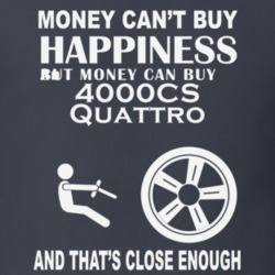 Money Cant Buy An Audi 4000CS Quattro Funny Dark Shirt