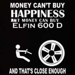 Money Cant Buy An Elfin 600 D Funny Dark Shirt