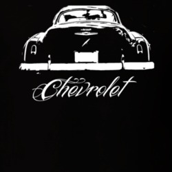 1949 Chevrolet Deluxe Rear View Model Dark Shirt