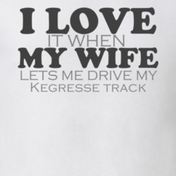 I Love My Wife Citroen Kegresse track Funny Faded Look Shirt