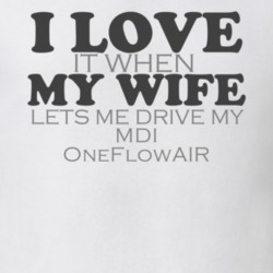 I Love My Wife MDI OneFlowAIR Funny Faded Look Shirt
