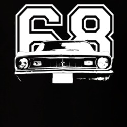 1968 Chevrolet Camaro Grill View Year Dark Shirt