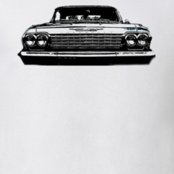 1962_Cheverolet_Impala_Grill_View_Black Graphic T Shirt