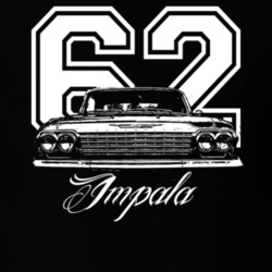 1962 Chevrolet Impala Grill View Year Model Dark Shirt