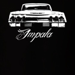 1962 Chevrolet Impala Rear View Model Dark Shirt