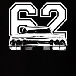 1962 Chevrolet Impala Rear View Year Dark Shirt