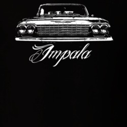 1962 Chevrolet Impala Grill View Model Dark Shirt