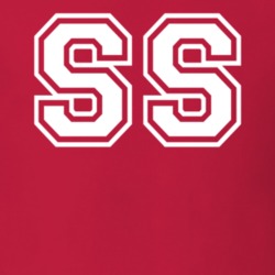 SS Collegiate White Graphic for Back of Shirt