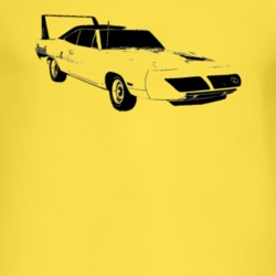 1970 Plymouth Superbird Side Black T Shirt