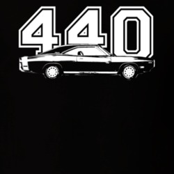 1970 Dodge Charger Side View Engine Size Dark Shirt