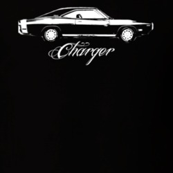 1970 Dodge Charger Side View Model Dark Shirt