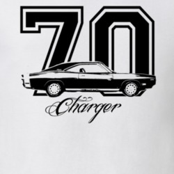 1970 Dodge Charger Side View Year Model Light Shirt