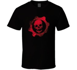 Gears of War Video Game Stencil T Shirt