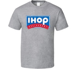 IHOP Love Breakfast Pancakes Worn Look Logo T Shirt