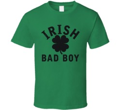 Irish Bad Boy MMA Guy Fighting Distressed T Shirt