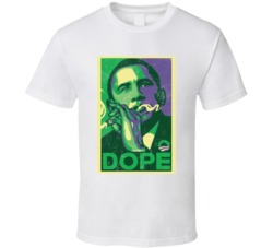 Dope Obama 420 Marijuana Weed T Shirt