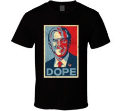 Dope George Bush Distressed T Shirt