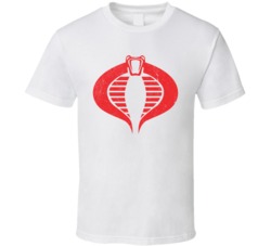 GI Joe Cobra Head Worn Look T Shirt