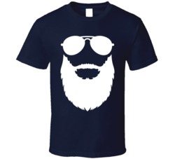 Aviator Sunglasses Beard And Mustache Movember T Shirt