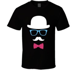 Invisible Man Mustache Movember T Shirt