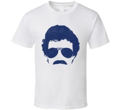 Magnum PI Can't Be Wrong Mustache Movember Distressed T Shirt